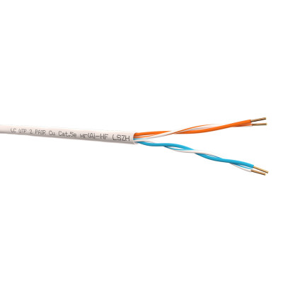 Кабель UTP 2 cat.5е, нг(А)-HF LSZH, бухта 305м, серый "LanCable"