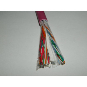  Кабель UTP10 cat.5e, нг(А)-HF FR-LSZH, 0,5мм, фиолетовый