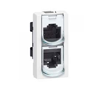 LEGRAND 076536 Модуль розетки RJ-45, удвоитель телефон/Ethernet, UTP, 2М, Mosaic LEGRAND 076536 Модуль розетки RJ-45, удвоитель телефон/Ethernet, UTP, 2М, Mosaic