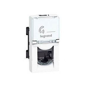 LEGRAND 076563 Модуль розетки компьютерной RJ-45, кат. 6, STP, 1М, белый, Mosaic LEGRAND 076563 Модуль розетки компьютерной RJ-45, кат. 6, STP, 1М, белый, Mosaic