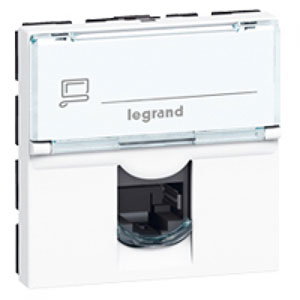 LEGRAND 076566 Модуль розетки компьютерной RJ-45, кат. 6, STP, 2М, белый, Mosaic LEGRAND 076566 Модуль розетки компьютерной RJ-45, кат. 6, STP, 2М, белый, Mosaic