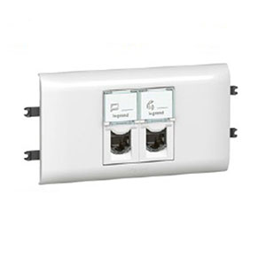 LEGRAND 078693 Модуль розетки компьютерной 2хRJ-45, кат. 6, FTP, 2М, с рамкой и суппортом, Mosaic LEGRAND 078693 Модуль розетки компьютерной 2хRJ-45, кат. 6, FTP, 2М, с рамкой и суппортом, Mosaic