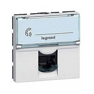 LEGRAND 078732 Модуль розетки телефонной RJ-12, 6 контактов, 2М, Mosaic LEGRAND 078732 Модуль розетки телефонной RJ-12, 6 контактов, 2М, Mosaic