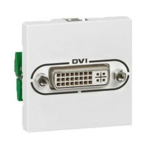 LEGRAND 078771 Модуль розетки аудио DVI-I, 2М, белый, Mosaic