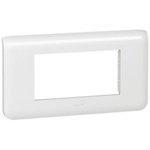 LEGRAND 078814 Декоративная рамка M45, 4М, горизонтальная установка, белая, Mosaic