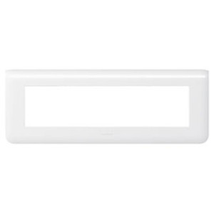 LEGRAND 078818 Декоративная рамка M45, 8М, горизонтальная установка, белая, Mosaic