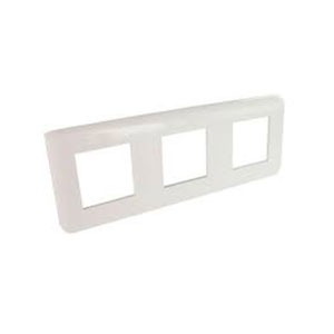 LEGRAND 078823 Декоративная рамка M45, 3Х2М, вертикальная установка, белая, Mosaic