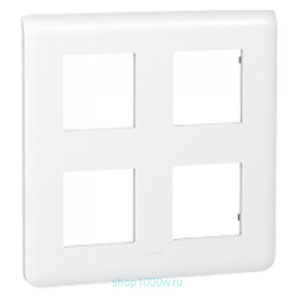 LEGRAND 078838 Декоративная рамка M45, 2Х2Х2М, белая, Mosaic