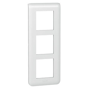 LEGRAND 078856 Декоративная рамка M45, 3Х2М, вертикальная, белая, Mosaic Rеnovation