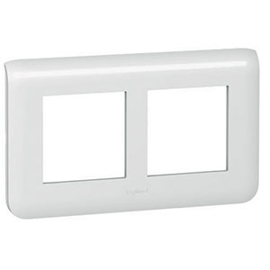 LEGRAND 078864 Декоративная рамка M45, 2Х2М, горизонтальная установка, белая, Mosaic Rеnovation