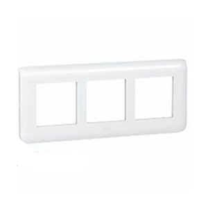 LEGRAND 078866 Декоративная рамка M45, 3Х2М, горизонтальная установка, белая, Mosaic Rеnovation