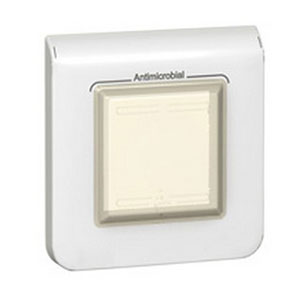 LEGRAND 078880 Декоративная рамка M45, 2М, антибактериальная, IP44, белая, Mosaic