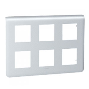 LEGRAND 079032 Декоративная рамка M45, 2Х3Х2М, алюминиевая, Mosaic