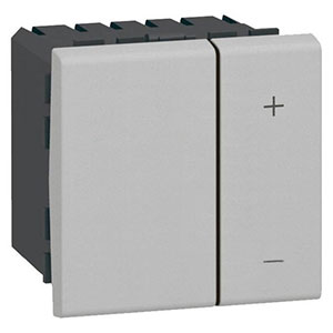 LEGRAND 079204 Светорегулятор 2-проводной, 2М, 300 Вт, без нейтрали, алюминиевый, Mosaic LEGRAND 079204 Светорегулятор 2-проводной, 2М, 300 Вт, без нейтрали, алюминиевый, Mosaic