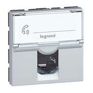 LEGRAND 079464 Модуль розетки компьютерной RJ-45, кат. 6, UTP, 2М, алюминий, Mosaic LEGRAND 079464 Модуль розетки компьютерной RJ-45, кат. 6, UTP, 2М, алюминий, Mosaic