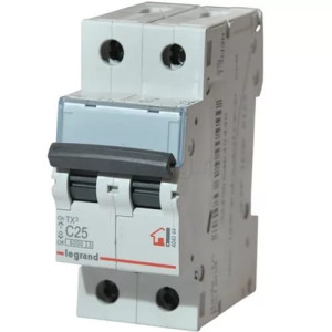 LEGRAND 404044 (604822) Автоматический выключатель, серия TX3, С25A, 2-полюсный
