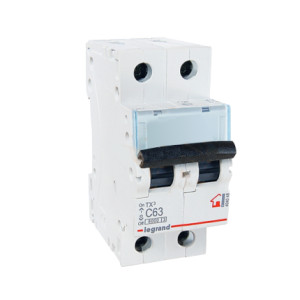 LEGRAND 404048 (604826) Автоматический выключатель, серия TX3, С63A, 2-полюсный