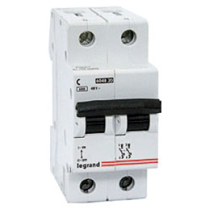 LEGRAND 407275 Автоматический выключатель, серия DX3-E, С10A, 6kA, 2-полюсный