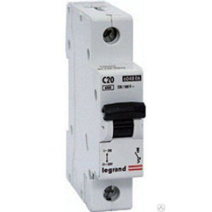 LEGRAND 407671 Автоматический выключатель, серия DX3, С20A, 10kA, 1-полюсный LEGRAND 407671 Автоматический выключатель, серия DX3, С20A, 10kA, 1-полюсный