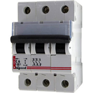 LEGRAND 409251 Автоматический выключатель, серия DX3, С6A, 25кА, 3-полюсный LEGRAND 409251 Автоматический выключатель, серия DX3, С6A, 25кА, 3-полюсный