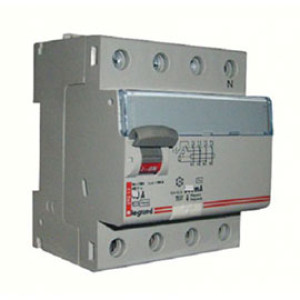 LEGRAND 411735 Дифференциальный выключатель, серия DX3, 80A, 500mA, 4-полюсный, тип АС