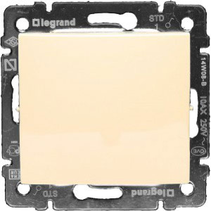 LEGRAND 774307 Переключатель промежуточный, 1-клавишный, 10АХ, 250В, слоновая кость, Valena