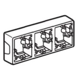 LEGRAND 776133 Коробка накладная 3 поста, белая, Valena LEGRAND 776133 Коробка накладная 3 поста, белая, Valena