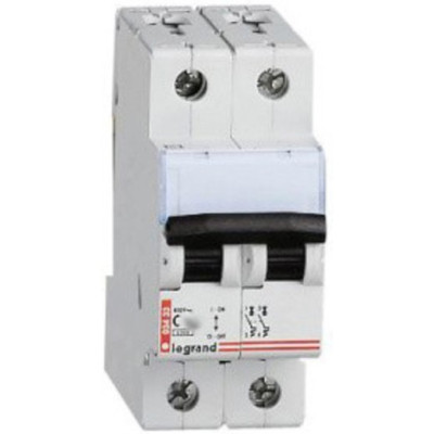 LEGRAND 403927 Автоматический выключатель, серия TX3, C6A, 2-полюсный