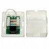 Компьютерная розетка -1xRJ-45 CAT5e на плате , одинарная, тип Krone/110