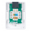Компьютерная розетка -1xRJ-45 CAT5e на плате , одинарная, тип Krone/110