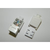 Модуль Keystone Кат.6А, RJ45/8P8C, 90°, без инструмента