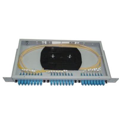 Кросс оптический 19", 1U, КОС-24 LC,MM укомплектованный