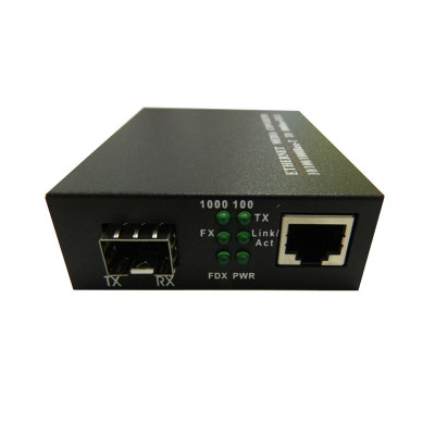 Медиаконвертер под SFP модуль, 1Gbit 